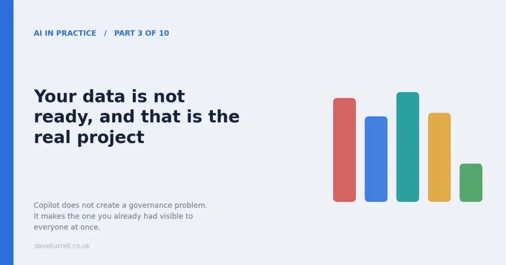 Your data is not ready, and that is the real project